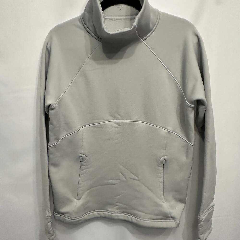 Athleta Sweatshirt Women's Large Gray Pullover Casual Stretch Jacket Athleisure